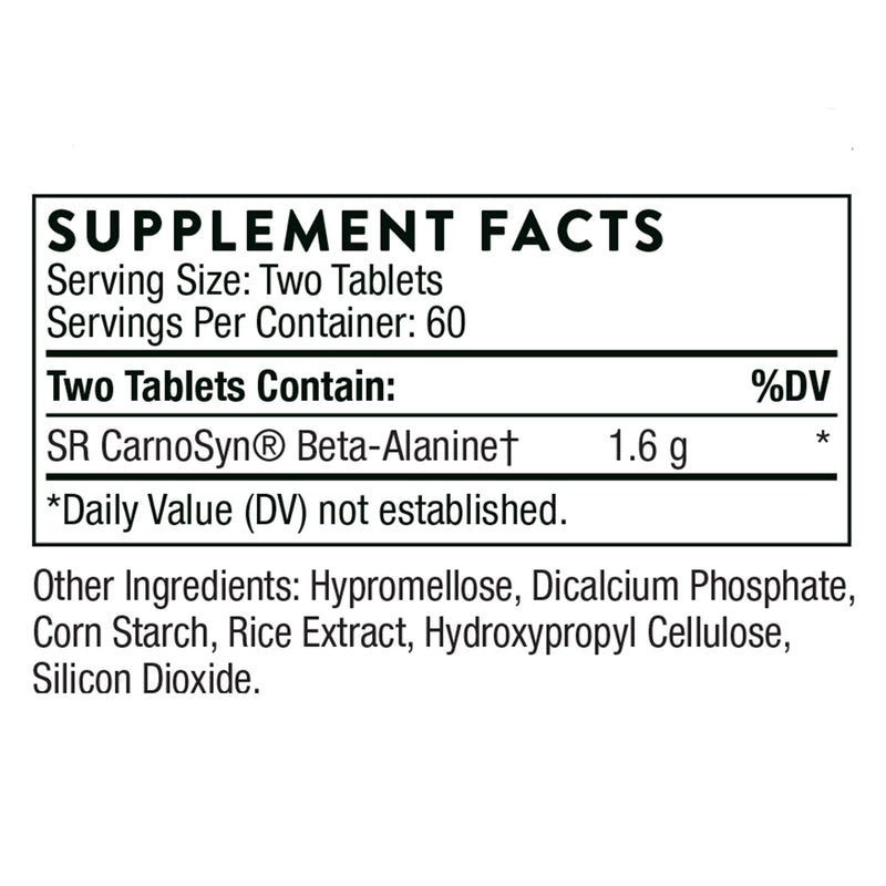 THORNE - Beta Alanine Sustained Release - Amino Acid for Muscle Output and Endurance* - NSF Certified for Sport - 120 Tablets - 60 Servings - BeesActive Australia