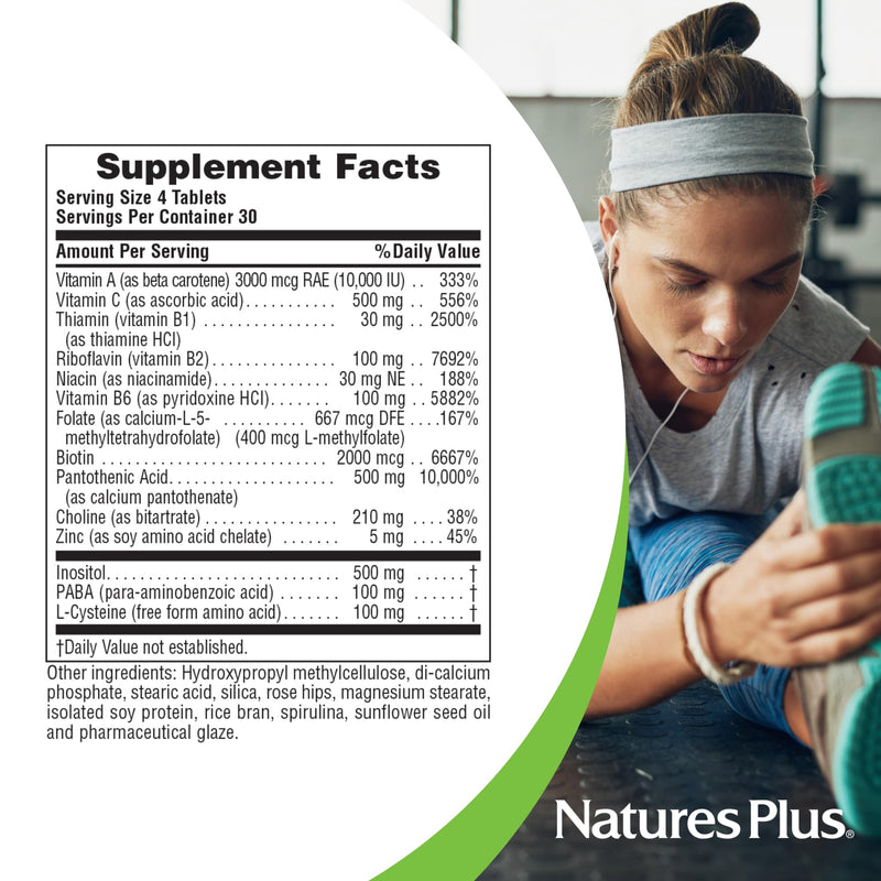 NaturesPlus Ultra Hair - 120 Sustained Release Mini Tablets, Pack of 2 - Supports Healthy Hair Growth - for Men & Women - Gluten Free - 60 Total Servings 120 Count (Pack of 2)