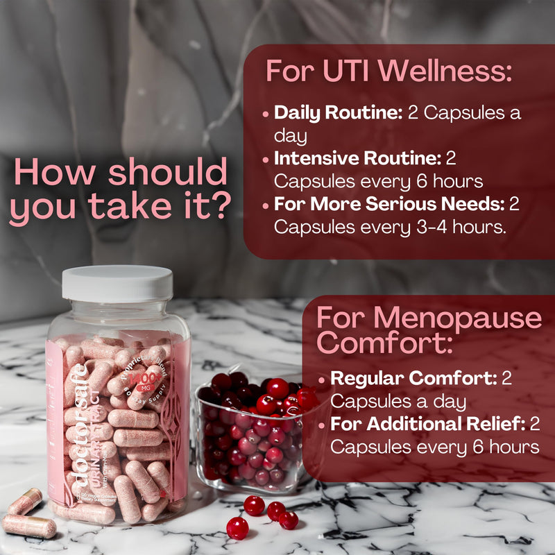Cranberry Supplement, D-Mannose Capsules Made with Concentrated Whole Fruit Cranberry, Natural Support for Rapid Action to Help Cleanse and Protect the Urinary Tract* (120 Count) 120 Count (Pack of 1)