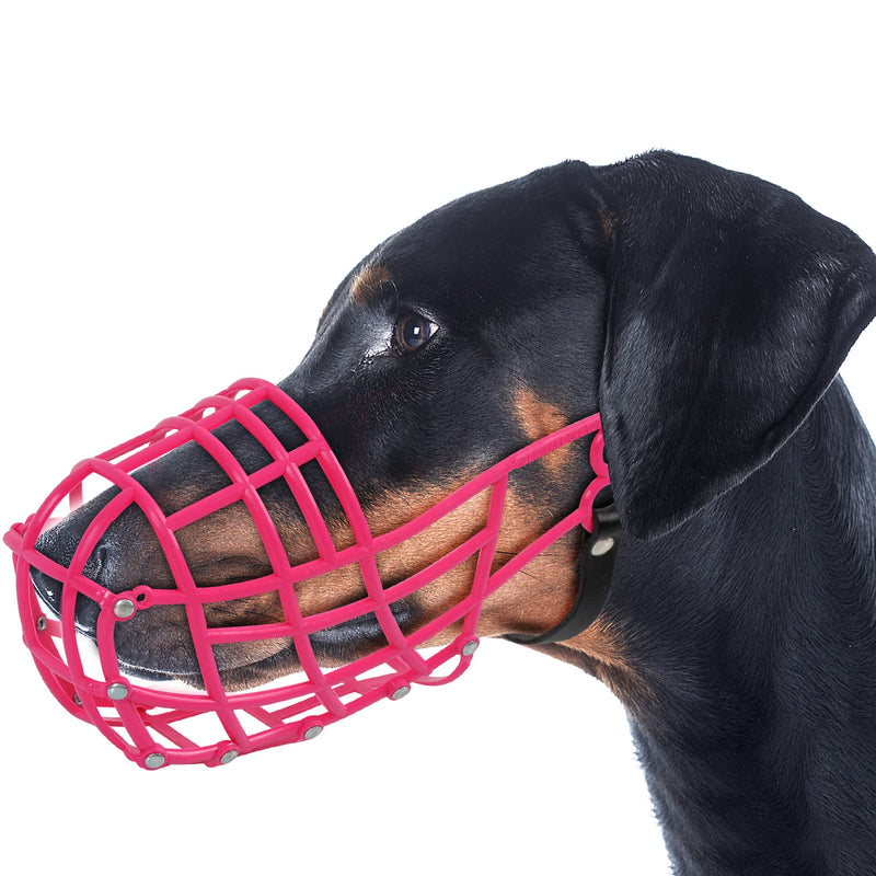 Don Pare 107 Greyhound Racing Muzzle in Pink Lurcher Sloughi Saluki Dogs with Long Slim Snout Shapes - BeesActive Australia