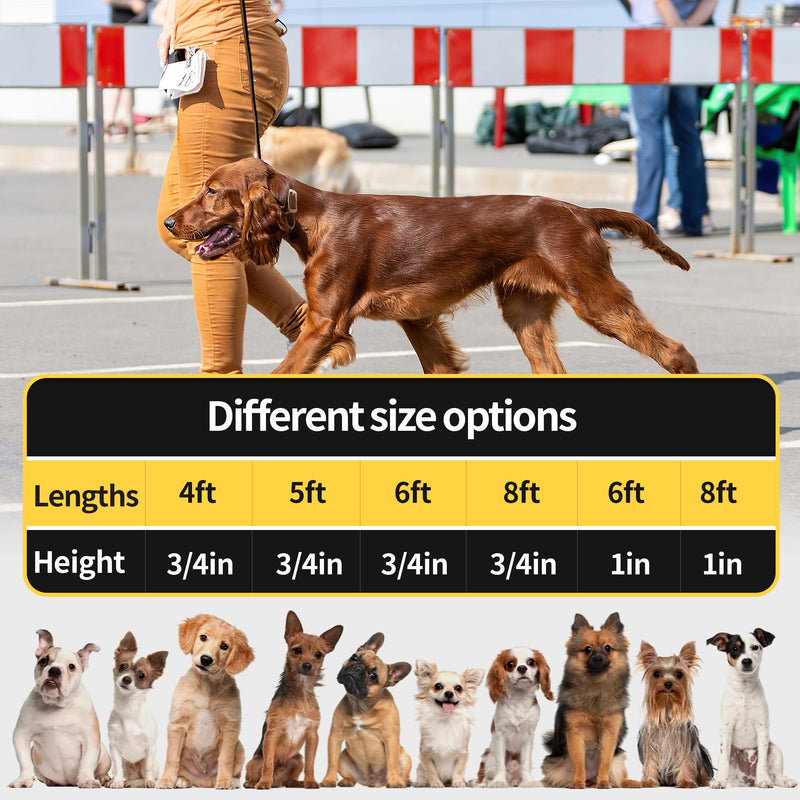 Leather Dog Leash 6ftx3/4inch,Braided Leather Leash for Dogs,Soft Leather Training Dog Leash,Strong Leather Leash for Small Medium Large Breed Dogs,Brown 6FT*3/4In - BeesActive Australia
