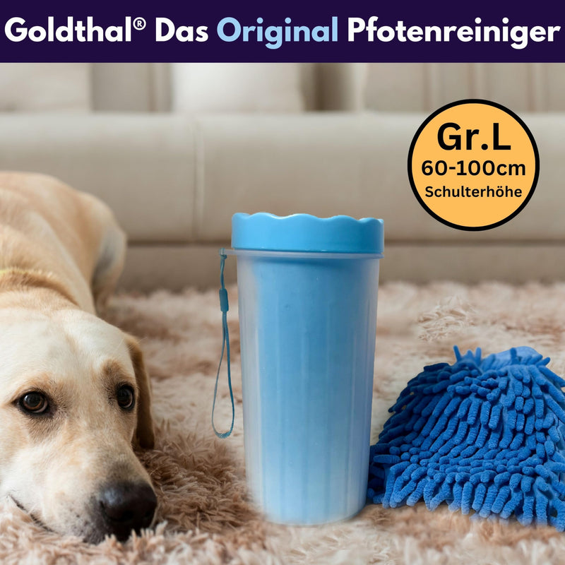 Goldthal®️ The original paw cleaner for dogs with microfiber glove, no more dirty paws for large or small paws large/large - BeesActive Australia