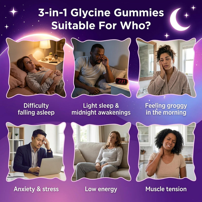 (2 Pack) Glycine Gummies, Glycine 3g With L-theanine & Magnesium Glycinate, Glycine Supplements for Sleep, Detox, Relax, Nerve Support, High Absorption, Sugar Free, Vegan, Non-GMO, Mixed Berry Flavor 60 Count (Pack of 2)