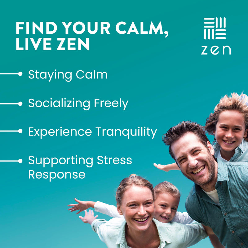 Zen Stress Relief & Mood Support Supplement with Ashwagandha, Vegan, 180 Ct | WellPath - Calm, Stress & Energy Support - with Rhodiola Rosea, L-Theanine, Lemon Balm - Herbal Capsules, USA Made, Non GMO 60 Count (Pack of 3)