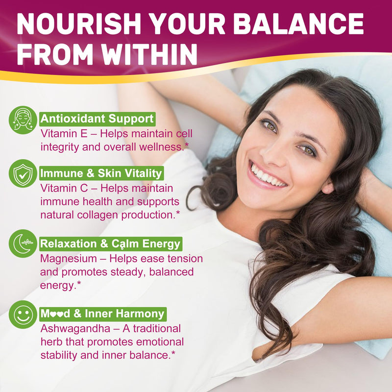 Inositol Gummies for Women + Chasteberry, Myo-Inositol & D-Chiro Inositol 2000mg + 50mg Ideal 40:1 Ratio with Methylated B12 & Folate, Choline, Magnesium,Vitamin D3 for Overall Health,Sugar Free,60Cts 60 Count (Pack of 1)