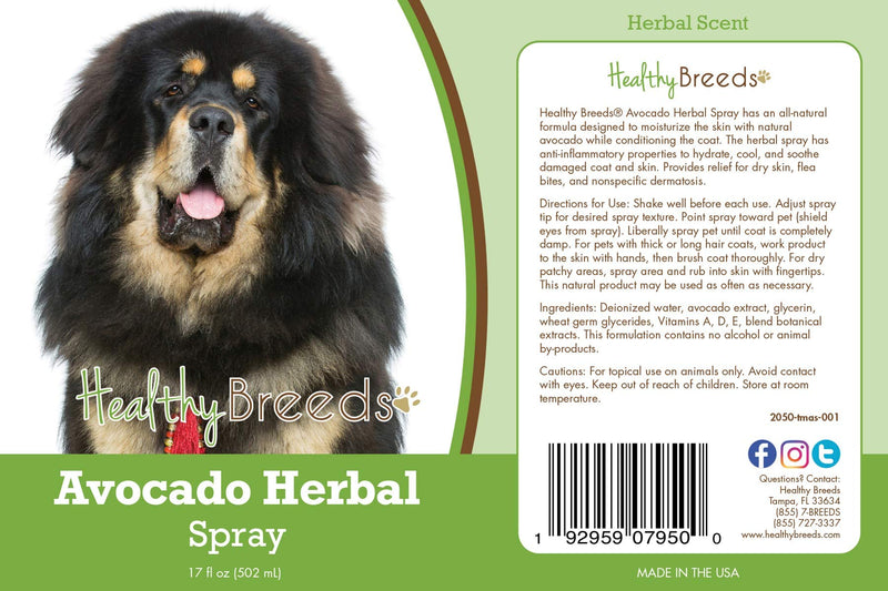Healthy Breeds Tibetan Mastiff Avocado Herbal Spray 17 oz