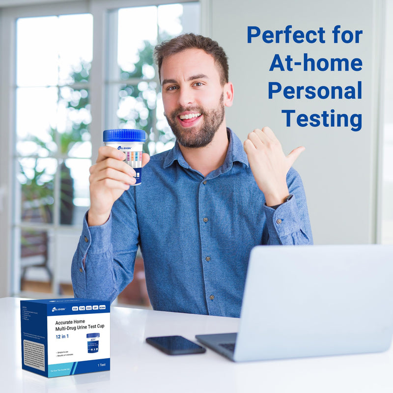 6 Pack Multi Drug Urine Test Cup 12 Panel with Temperature Strip,Testing 12 Different Drugs,Instant Multi Panel Drug Screening Test Kit 6 PACK