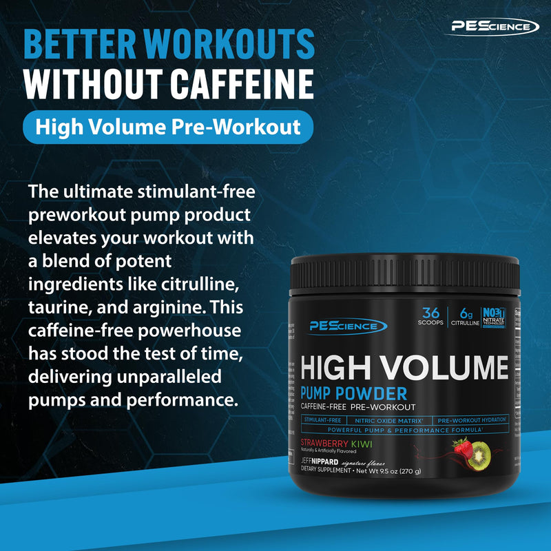 PEScience High Volume Stim-Free Pre Workout, Nitric Oxide Booster with L Citrulline & L Arginine Nitrate, Non-Stim Preworkout for Men and Women, 36 Scoops, Melon Berry Twist - BeesActive Australia