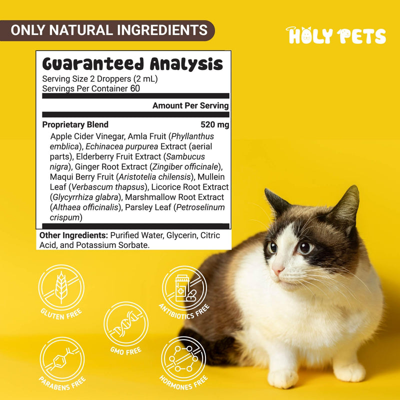 Cough Medicine for Dogs & Cats, Kennel Cough Treatment, Respiratory Infection Support - Sneezing Relief & Cough Treatment - Pet Asthma Support - Made with Natural Ingredients in The USA (4oz) 4oz