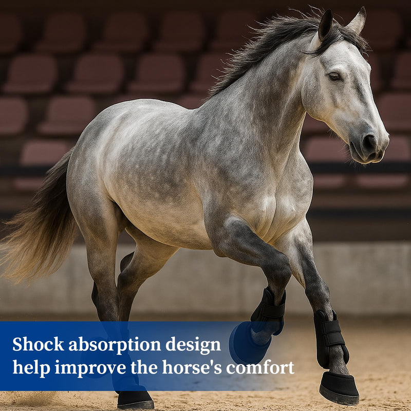 Horse Hoof Boots Pads EVA Breathable Hoof Packing Comfortable Cushiony Pads for Horses Foot Boots 15 mm Thicknesses 4