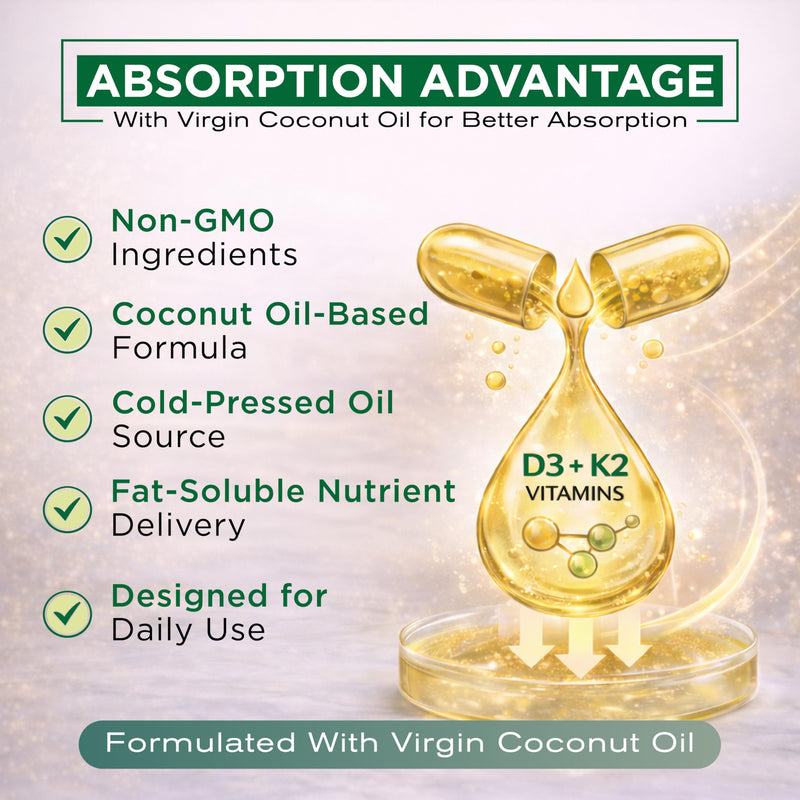 Vitamin D3 K2, 10,000 IU D3 + 200 mcg K2 MK-7, 300 Softgels | 10,000 IU Vitamin D3 + 200 mcg Vitamin K2 MK-7 per serving; Enhanced with Coconut Oil; Non-GMO, Gluten-Free