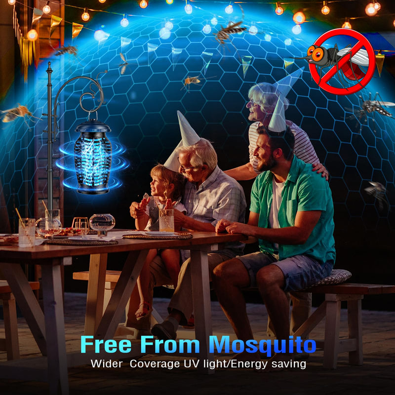 Bug Zapper Indoor/Outdoor Electronic Mosquito Zapper Fly Traps Mosquito Repellent Killer for Home, Patio, Backyard Blue - BeesActive Australia