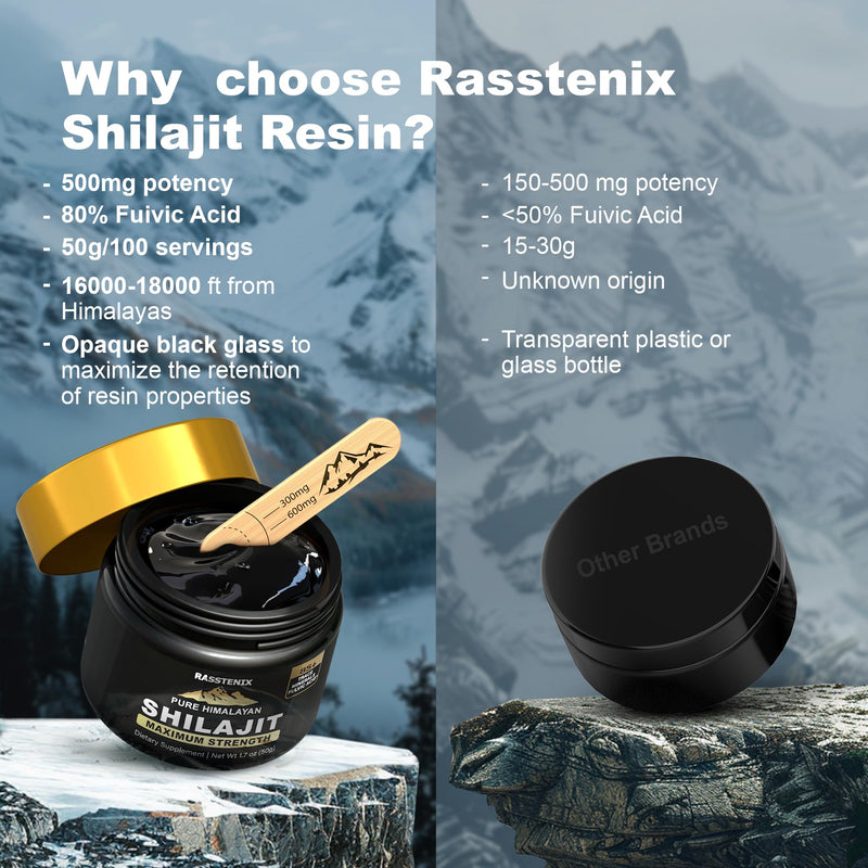 Shilajit - Pure Himalayan Organic Shilajit Resin for Energy, Maximum Potency, Mental Clarity and Immunity - 85+ Natural Trace Minerals & Fulvic Acid - Natural Shilajit Resin for Men and Women - BeesActive Australia
