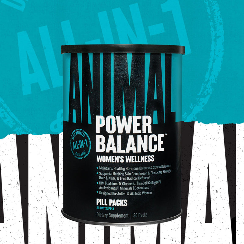 Animal Power Balance – Women's Alpha F Comprehensive Formula – Supports Hormonal Balance, Complexion, Hair, Nails, Mood and Stress, Intestinal Health, & Bone and Joint Health – 30 Packs Nutritional Supplement