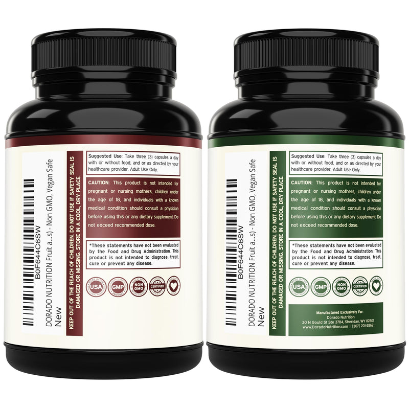 Fruit and Veggies Supplement (180 Capsules) Superfood Fruits and Vegetables Supplements for Adults - Premium Super Food for Energy and Immune Support - Veggies Capsules - Non-GMO & Vegan - USA Made