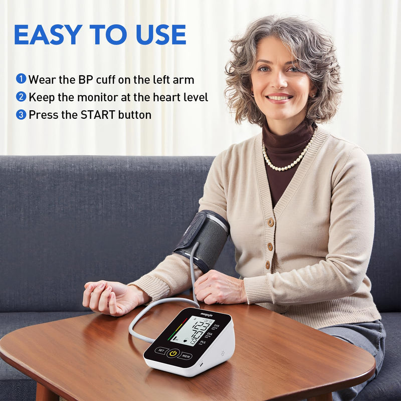 Arm Blood Pressure Monitor,maguja Blood Pressure Machine,BP Monitor Automatic Upper Arm Digital with Blood Pressure Cuff for Home Use Black
