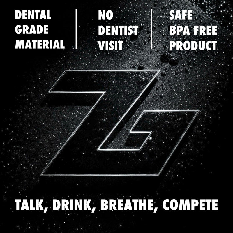 Zero-G Sports Mouthguard Black 1-Pack - Adult Size - Boil & Bite - Basketball, Football, Soccer, Baseball, Hockey, Lacrosse - BeesActive Australia