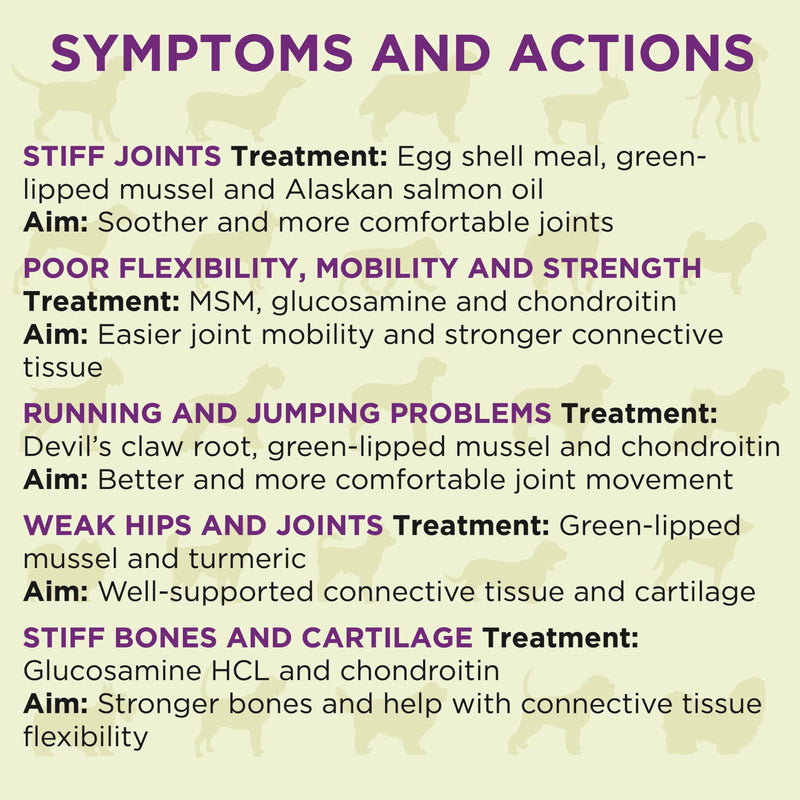 Hip & Joint Treats For Dogs - Stiffness, Strength, Mobility & Flexibility - Joint Supplement With Glucosamine, MSM, Chondroitin, GLM & Devils Claw - Perfect for Small, Medium & Large Dogs