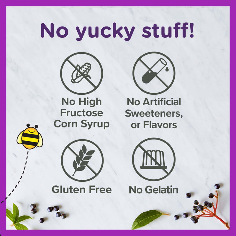Zarbee's Elderberry Gummies for Kids with Vitamin C; Zinc & Elderberry; Daily Childrens Immune Support Vitamins Gummy for Children Ages 2 and Up; Natural Berry Flavor;,21 Count (Pack of 2) 21 Count (Pack of 2)