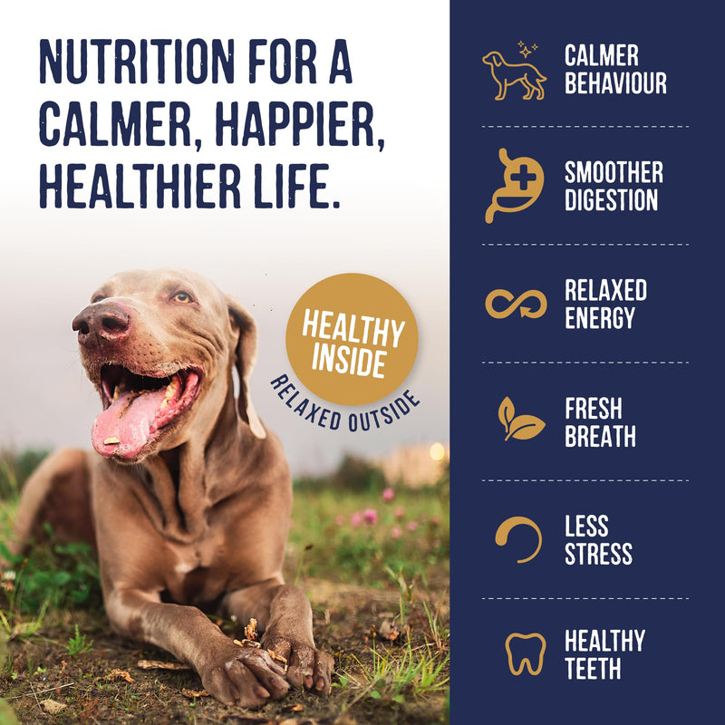 Harley & Marley Calming Duo Function Health Chews for Dogs - Natural Calming Dog Treats for Anxiety Relief, Healthy Teeth & Gums - Reduces Stress, Promotes Relaxation & Dental Care - 4pk (4/pk) Pack of 4