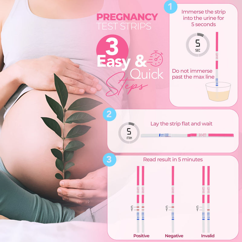 Clinical Guard 35 Pregnancy Tests Strips and 40 Ovulation Test Strips Fertility Kit and Early Detection OPK LH HCG Combo Pack - BeesActive Australia
