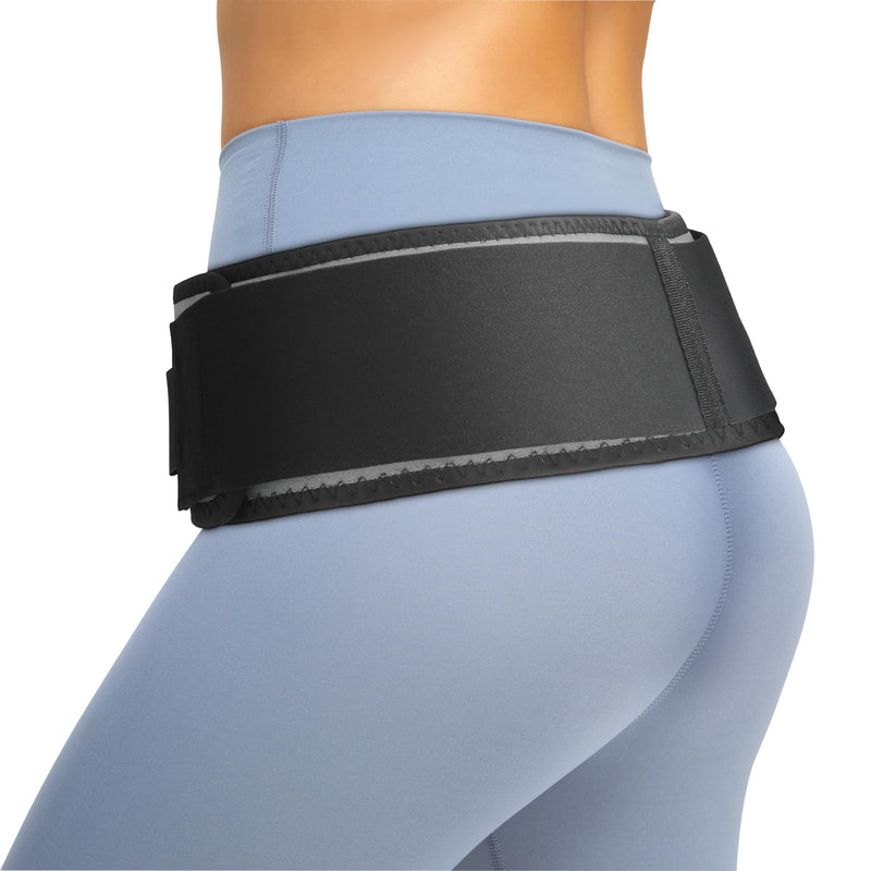 Pro Enrichment Sacroiliac SI Joint Hip Belt – USA Patented Lower Back Brace Support – Pelvic, Nerve, Sciatica Pain Relief. Adjustable Hip Brace, Non-Slip Si Belt for Women & Men (Regular) REGULAR (Hip Size 32-47 inch)