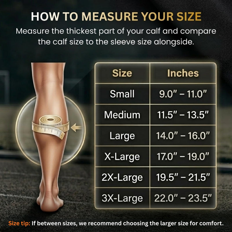 Doc Miller Calf Compression Sleeve for Petite Women & Men, 20-30mmHg, Footless Leg Sleeve Brace for Varicose Veins, Pregnancy, Running & Cycling, Knee-High, Shin Splints, Recovery, 1 Pair Large Beige - BeesActive Australia