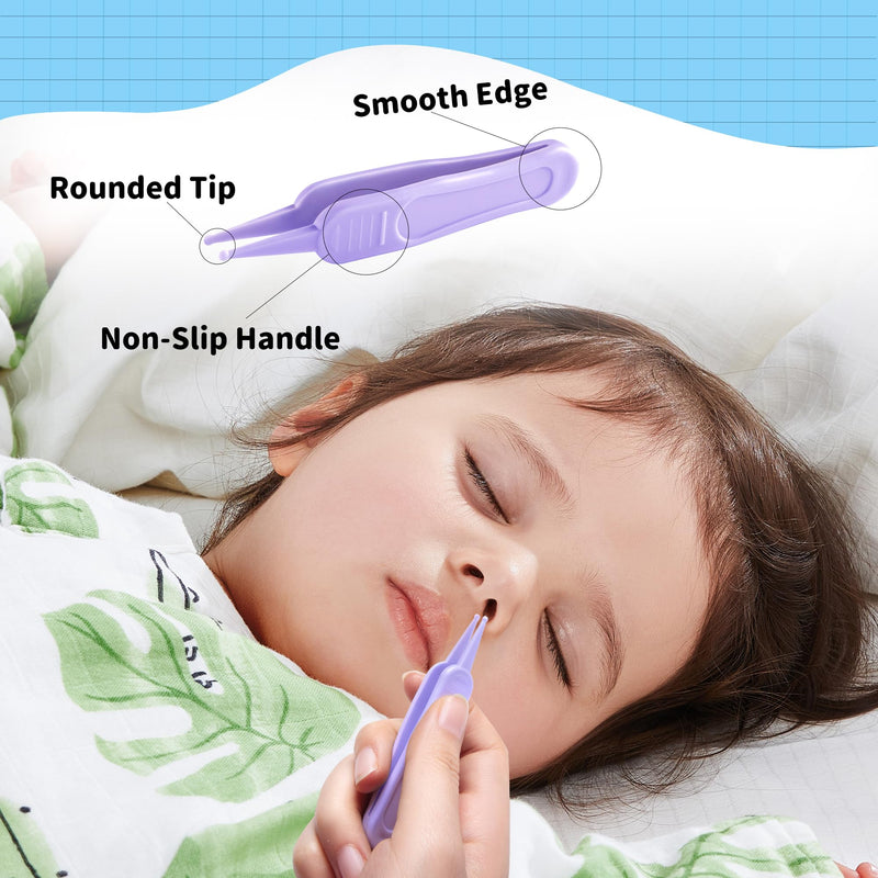 Baby Nail Clippers Kit ‚Äì 4-in-1 Grooming Set with Delicate Case, Scissors, File & Tweezers, Manicure Gift for Newborn, Infant, Toddler, Kids (Purple) Purple