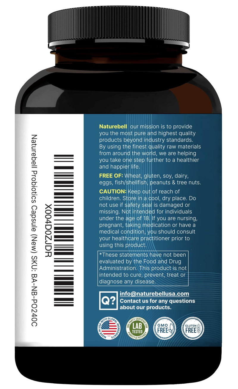 Probiotic 200 Billion CFU ‚Äì 40 Strains Per Serving | 240 Veggie Capsules with Prebiotics and Probiotics for Digestive Health ‚Äì Gut Health & Bloating Support | Daily Probiotics for Women & Men - BeesActive Australia