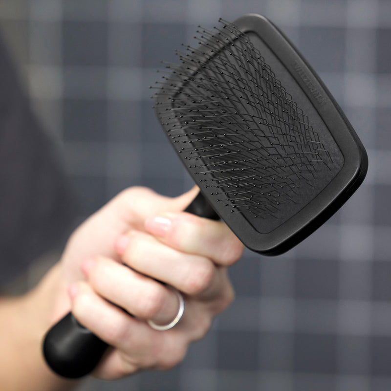 Tweezerman Dog and Cat Grooming Slicker Brush for Large Pets Black - BeesActive Australia