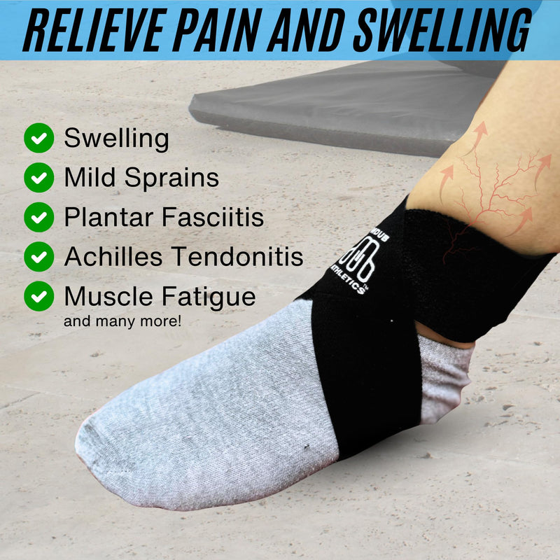 MDUB Ankle X Strap for Achilles Tendon and Planter Fasciitis Support, 1 Pack, Ankle Tendonitis Pain Relief Support Brace, Hiking, Soccer, Basketball, Running, Tennis, Volleyball & Pickleball - BeesActive Australia