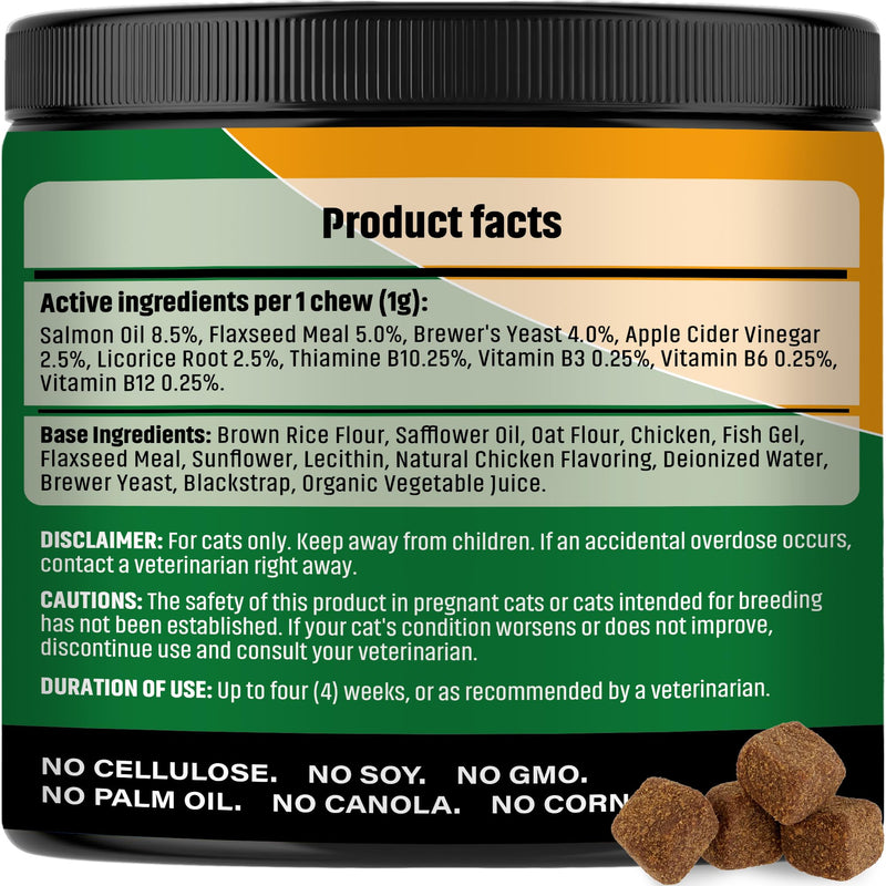 Flea and Tick Prevention Chewable Pills for Dogs and Cats - Revolution Oral Flea Treatment for Pets - Pest Control & Natural Defense - Chewables Small Tablets Made in USA (Chicken (for Cats)) Chicken (for Cats)