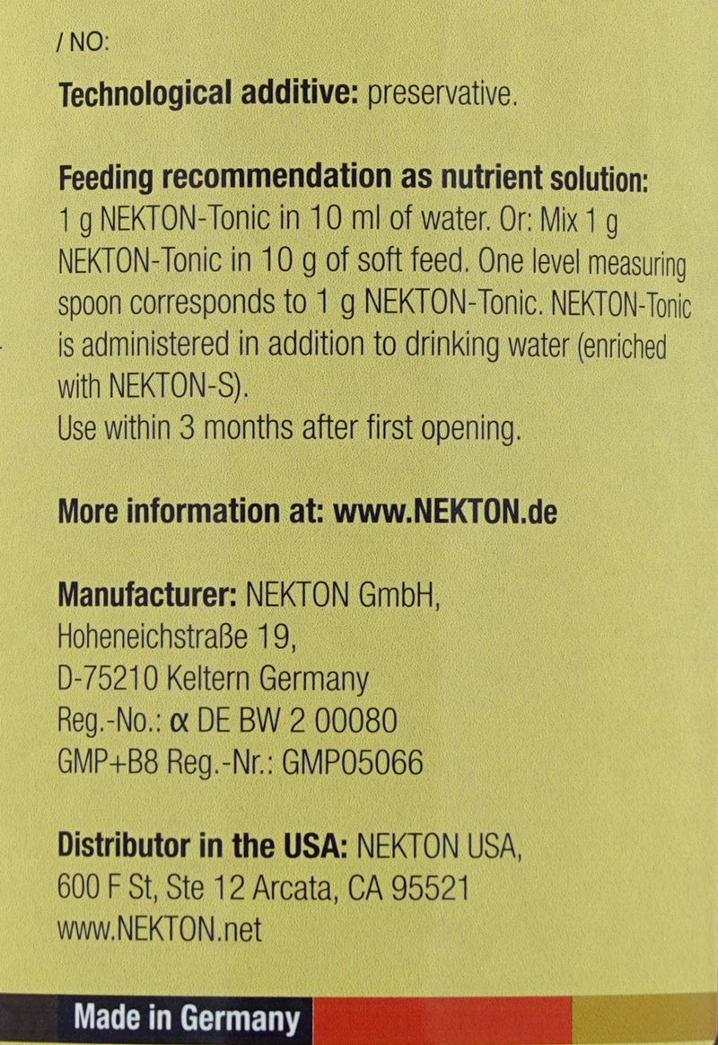 Nekton Tonic-F for Fruit-Eating Birds 100gm (3.5oz) 100gm / 3.5oz