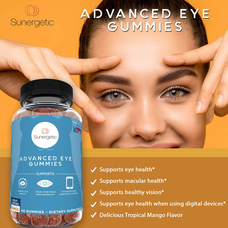 Premium Eye Support Gummies‚ÄìLutein Gummies with Zeaxanthin Supports Overall Eye Health, Vision & Macular Health‚ÄìClinically Studied Lutein & Zeaxanthin Gummies with Lutemax 2020-60 Eye Gummies Adults - BeesActive Australia