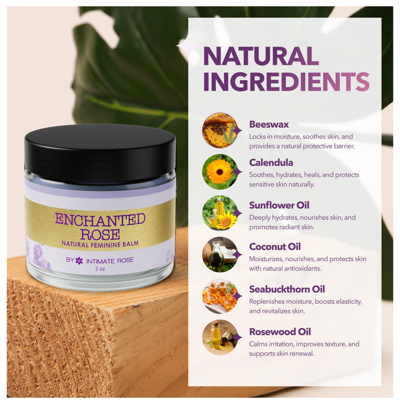 Vulva Balm & Organic Vaginal Moisturizer for Women: Natural Vulva Moisturizer & Vulva Cream for Dryness on Intimate Skin - NON Estrogen Cream - Perfect for Menopause & Shaving Rash Relief 2 Ounce (Pack of 1)