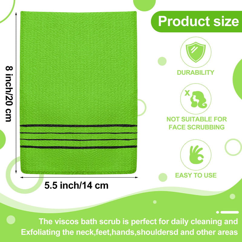 Tatuo 12 Pieces Korean Exfoliating Mitt Glove Italy Towel Body Skin Scrubber Exfoliating Scrubber for Remove Dead Skin Washcloth Korean(Small,Yellow, Green, Blue, Pink) Yellow, Green, Blue, Pink 12 Count (Pack of 1) - BeesActive Australia