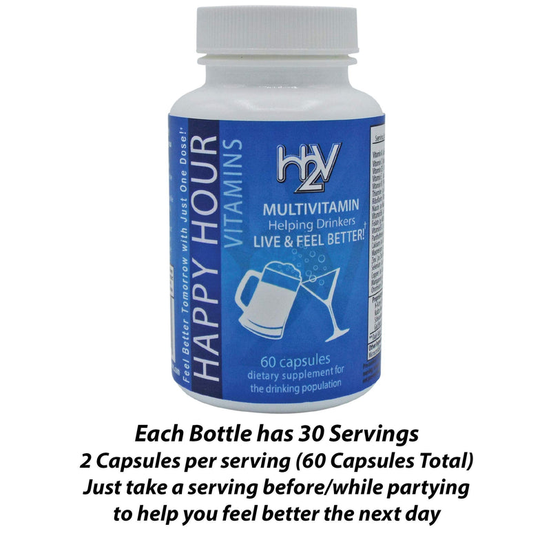 Bottle - Multivitamin Formulated for Better Mornings – Live & Feel Better with Milk Thistle, Prickly Pear Cactus, B & C Vitamins, & More- 30 Servings 60 Count (Pack of 1)