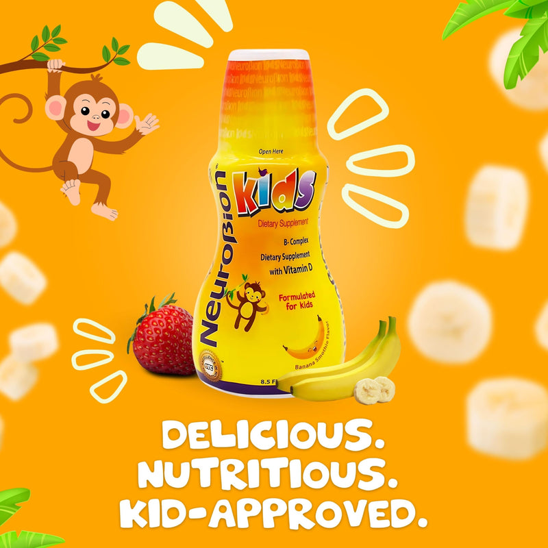 Neurobion Kids B Complex Liquid - Powerful Healthy Multivitamin for Children - 8.5 fl oz