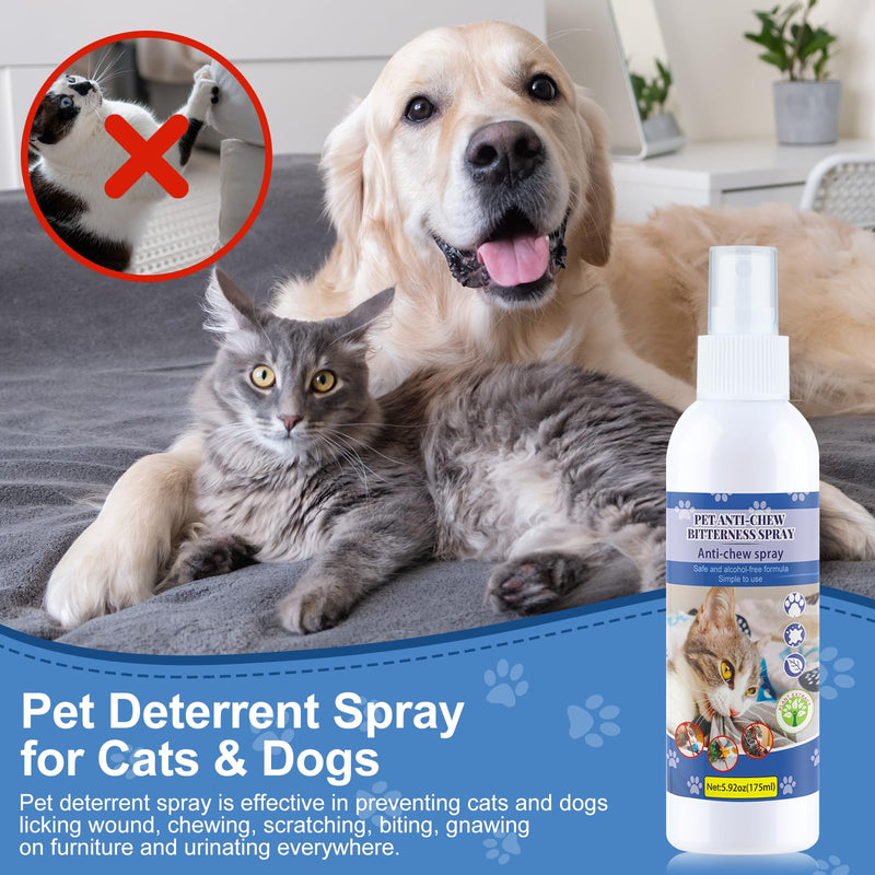 Cat Deterrent Spray. Cat Repellent Indoor for Cat & Kitten. Effective Cat Repellent Spray for Furniture, Plants, Sofas, Indoor & Outdoor Use. 175ML blue - BeesActive Australia