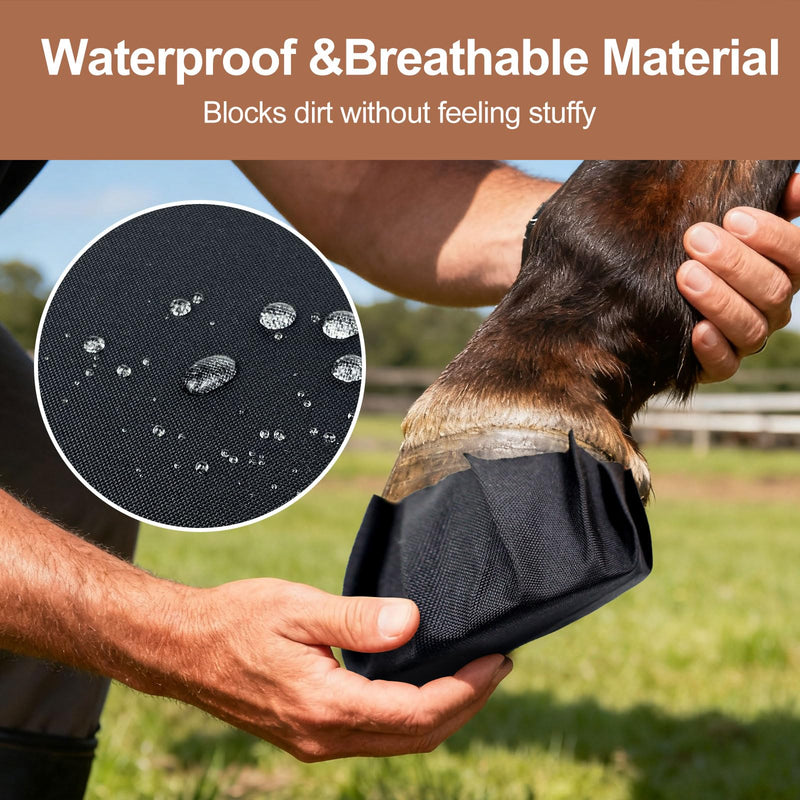 12 Pack Horse Hoof Tape, Strong Sticky Horse Hoof Wraps, Breathable Waterproof Magic Cushion Hoof Packing,Protection for Hoof Hoove (12)
