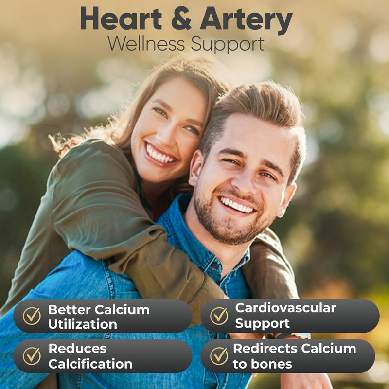 Vitamin D3 K2 Supplement 5000 IU 100 mcg MK7 – High Potency D3+K2 Capsules for Artery Health, Heart Support & Strong Bones Non-GMO Third-Party Tested d3+k2 Vitamin Supplement Artery Armor -120 Count