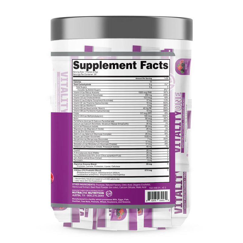 NutraOne VitalityOne on The Go (Berry)