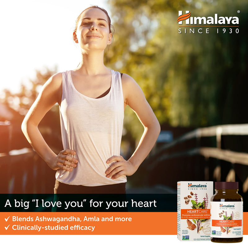 Himalaya HeartCare, Cholesterol & Blood Pressure Supplements for Cardiovascular Wellness and Heart Health, 720mg, 240 Capsules, 2 Month Supply 240 Count (Pack of 1) - BeesActive Australia