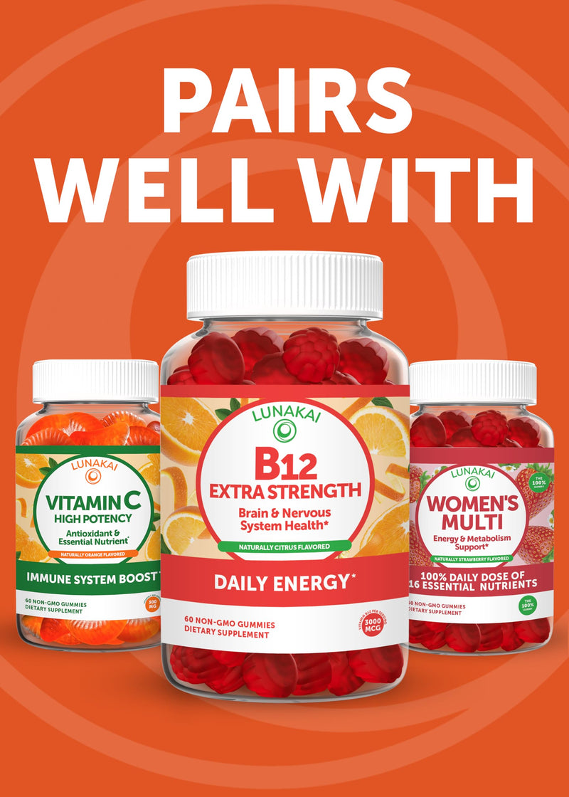 Vitamin E Gummies with Vitamin C - Tastiest Proprietary Formula - 250mg (400IU) Vit E - Antioxidant, Skin & Eye Health Support, Non-GMO, Vegan Vitamin E Supplement - Natural Vitamina E Gummy - 60Count Single Bottle - BeesActive Australia