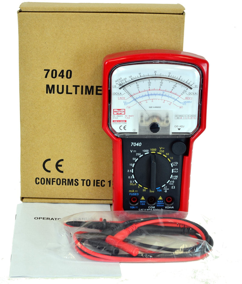 Tekpower TP7040 20-Range AC/DC Analog Multimeter General Purpose with High Accuracy and Well Built Details, Strong Needle - BeesActive Australia