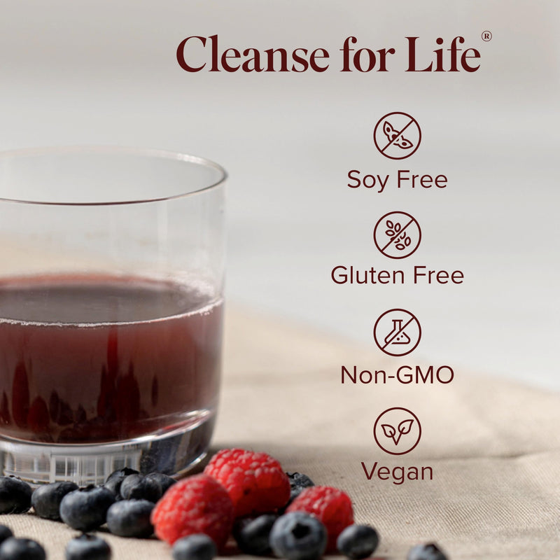 Isagenix Cleanse for Life, Powder, Natural Rich Berry, 3.4 oz, 16 Servings | No Laxatives or Diuretics, Supports Metabolism, Contains Vitamin B12 and Niacin, Powder Cleanse Drink