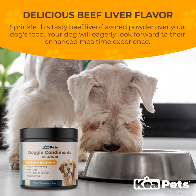 Doggie Condiments Pet Respiratory Support A Natural Dog Supplement for Optimal Dog Breathing, Clear Sinuses, Coughing, Sneezing and Congestion Relief for Dogs - PawsPlanet Australia