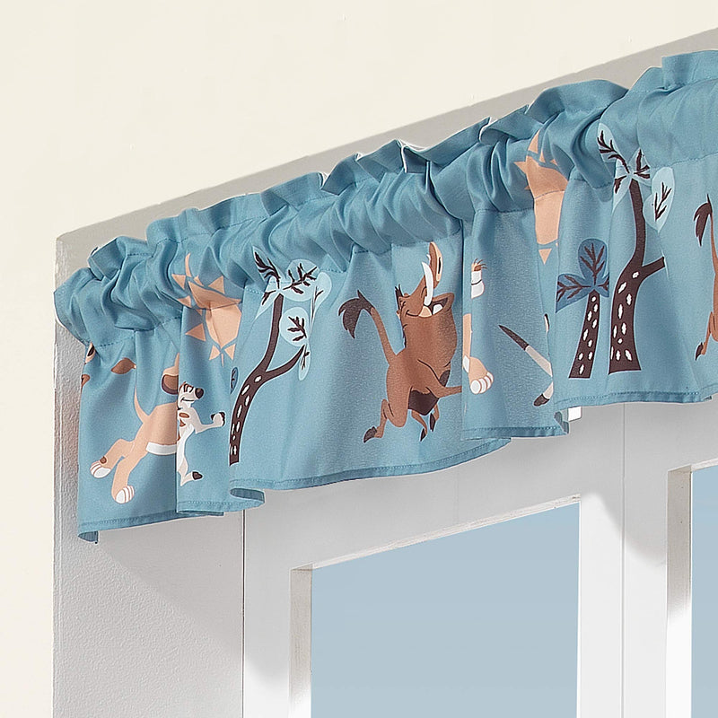 Lambs & Ivy Lion King Adventure Window Valance, Blue - BeesActive Australia