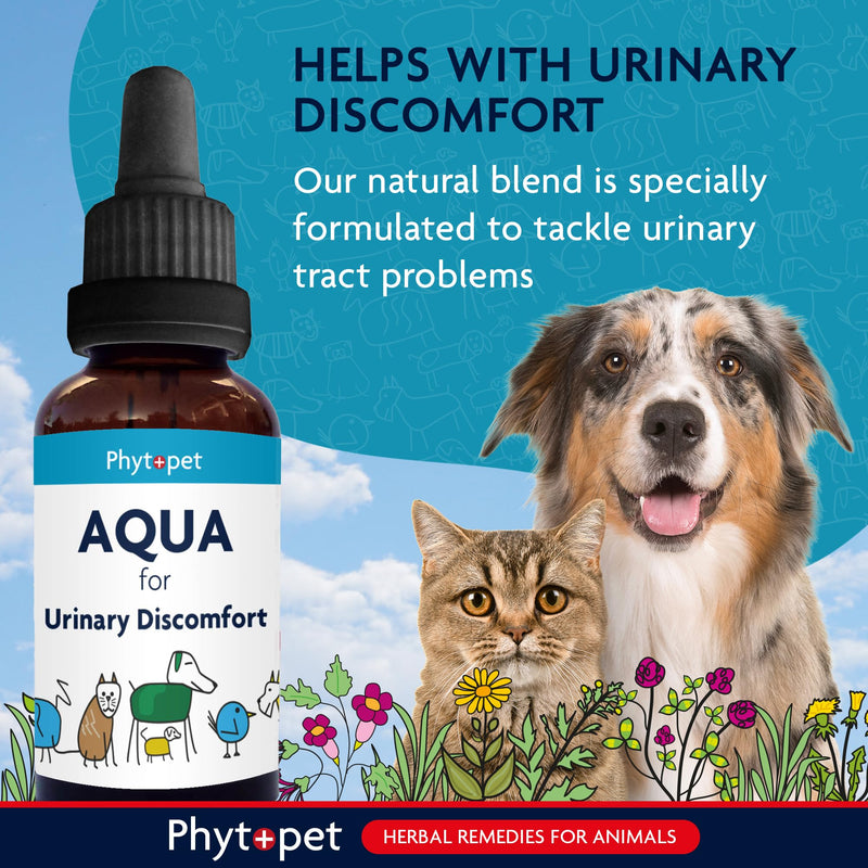 Phytopet Aqua, All Natural Cat and Dog Bladder Control for Small Pets, Fast-Acting Herbal Pet Remedy 30ml - 100% Herbal Phytopet Pet Supplies