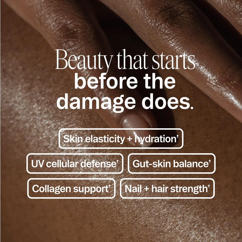 Ora Organic Hair, Skin, and Nails Support- Beyoutiful - Beauty Supplement with B Vitamins and Biotin for Healthy Hair, Niacin for Skin Health - 60 Vegan Capsules Beyoutiful (30 servings)
